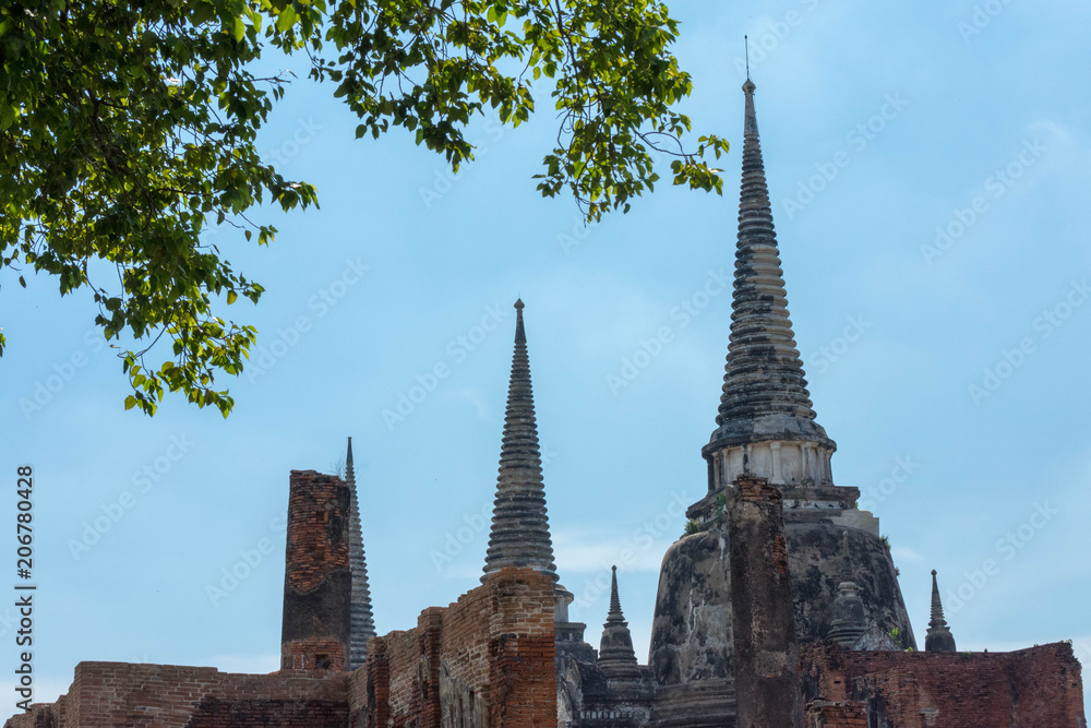 タイ・アユタヤ・遺跡・ワット・プラ・シーサンペット（Wat Pra Srisanpet	）
