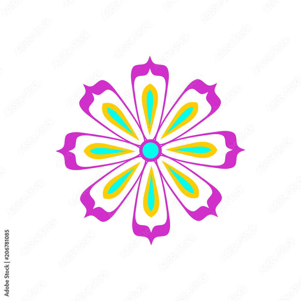 Flower icon. Isolated on white background. Vector illustration. Flower icon. Isolated on white background. Vector illustration.