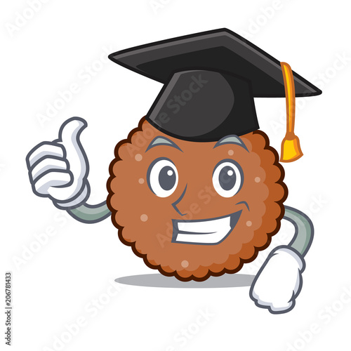 Graduation chocolate biscuit character cartoon photo