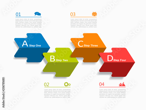 Infographic template. Vector illustration. Can be used for workflow layout, diagram, business step options, banner.