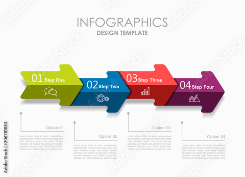 Infographic template. Vector illustration. Can be used for workflow layout, diagram, business step options, banner.