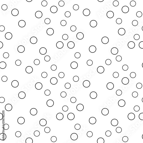 Abstract geometric seamless pattern. Spots, circles. Vector illustration.