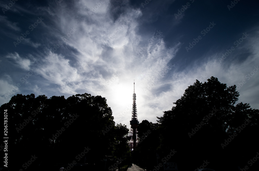 Fototapeta premium (東京都ｰ都市風景)パワーを感じる東京タワー