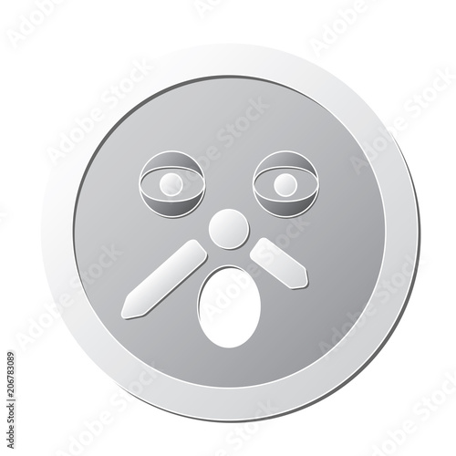 illustration vector of strain insomnia face with clock hand paper cutting art photo