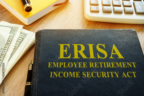 Employee Retirement Income Security Act ERISA and calculator. photo