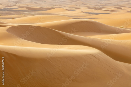 sand hills in Sahara desert in Morocco