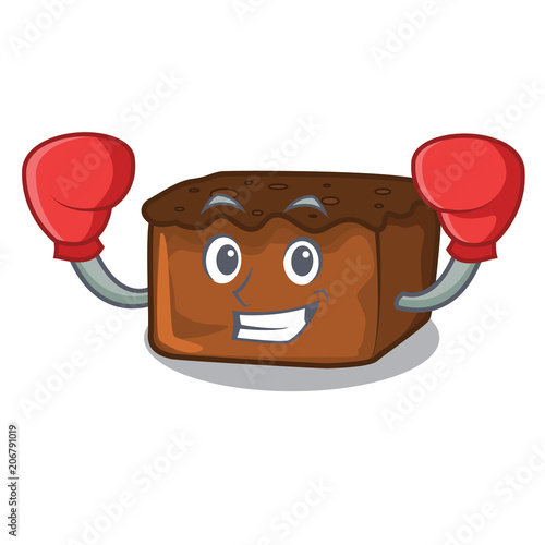 Boxing brownies character cartoon style