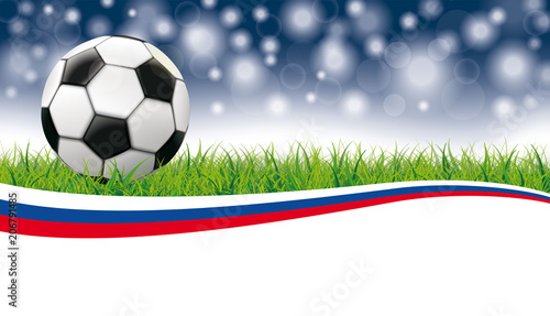 Football Grass Flash Bokeh Header Russia