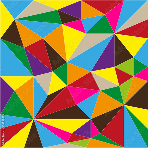 background of colored triangles