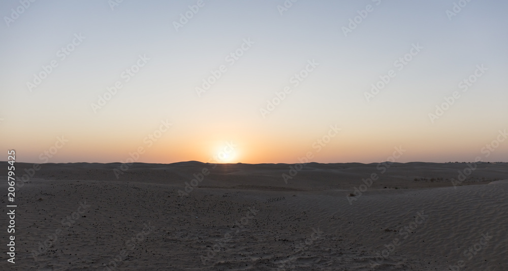 dawn in the Sahara desert dawn in the Sahara desert