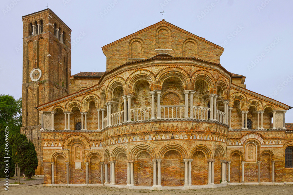 Murano island, Venice, Italy. Santa Maria and San Donato Cathedral.