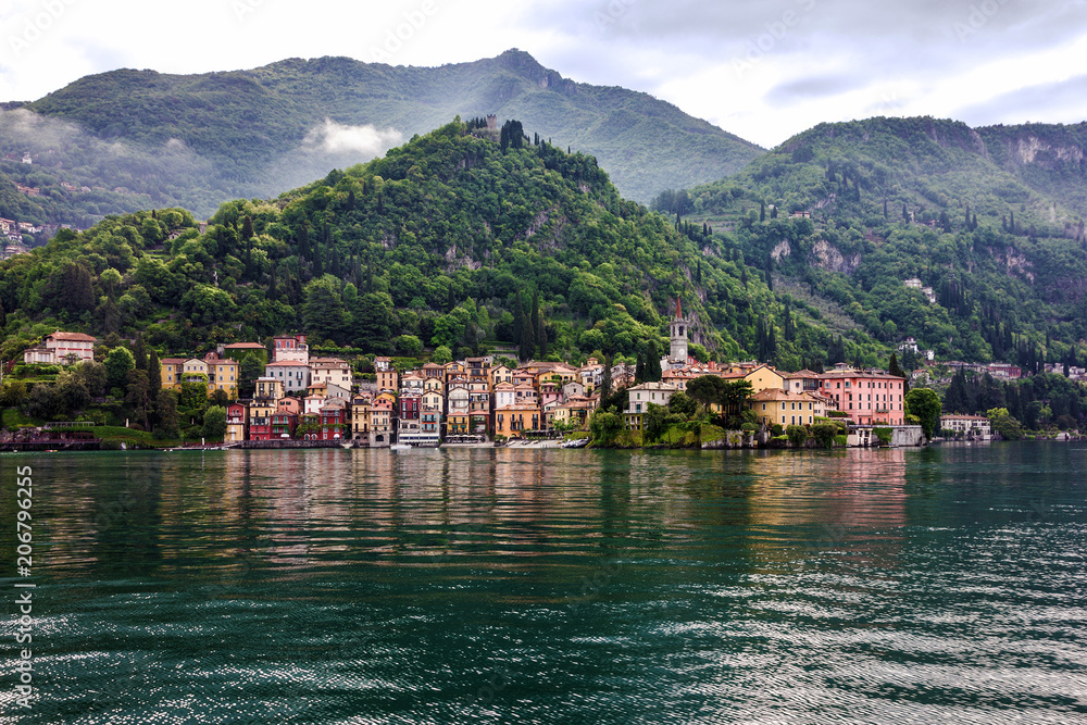 Varenna town houses, Como lake view, Italy, Lombardy Varenna town houses, Como lake view, Italy, Lombardy