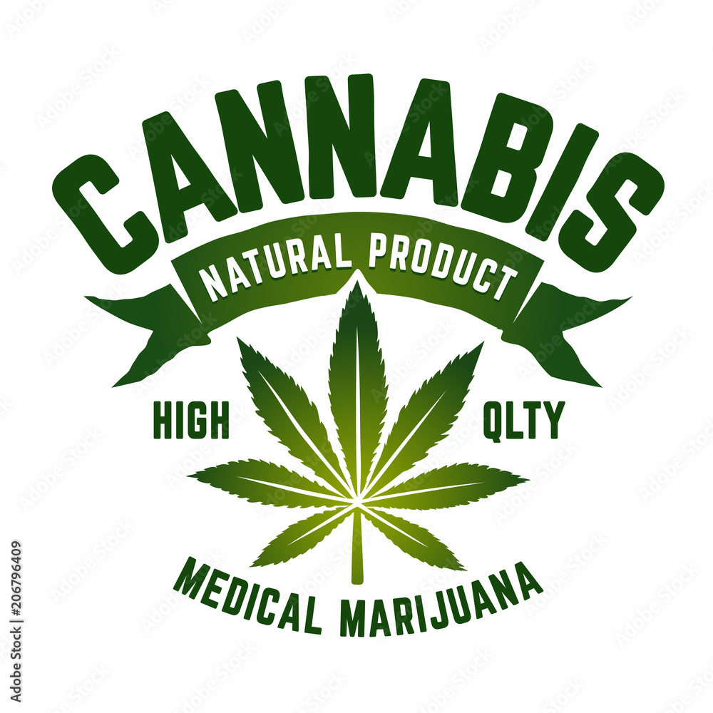 Cannabis Vector Emblem Cannabis Vector Emblem