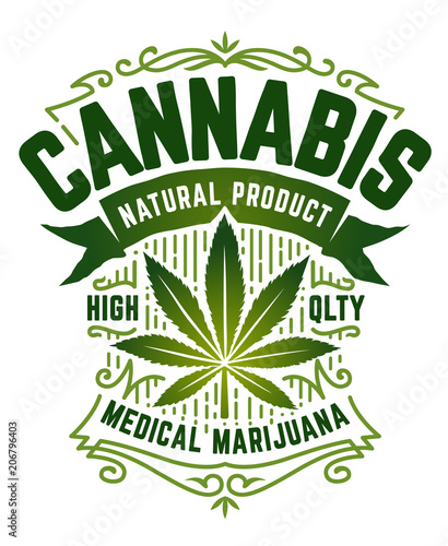 Cannabis Vector Emblem