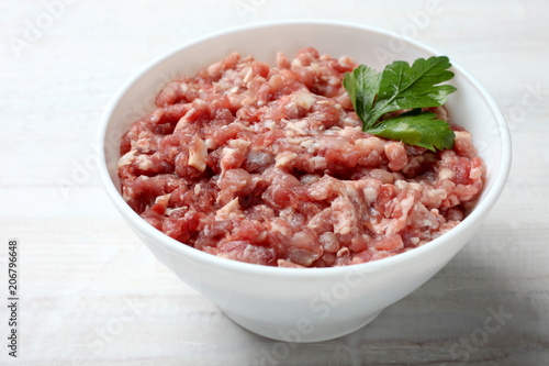 Minced meat with parsley