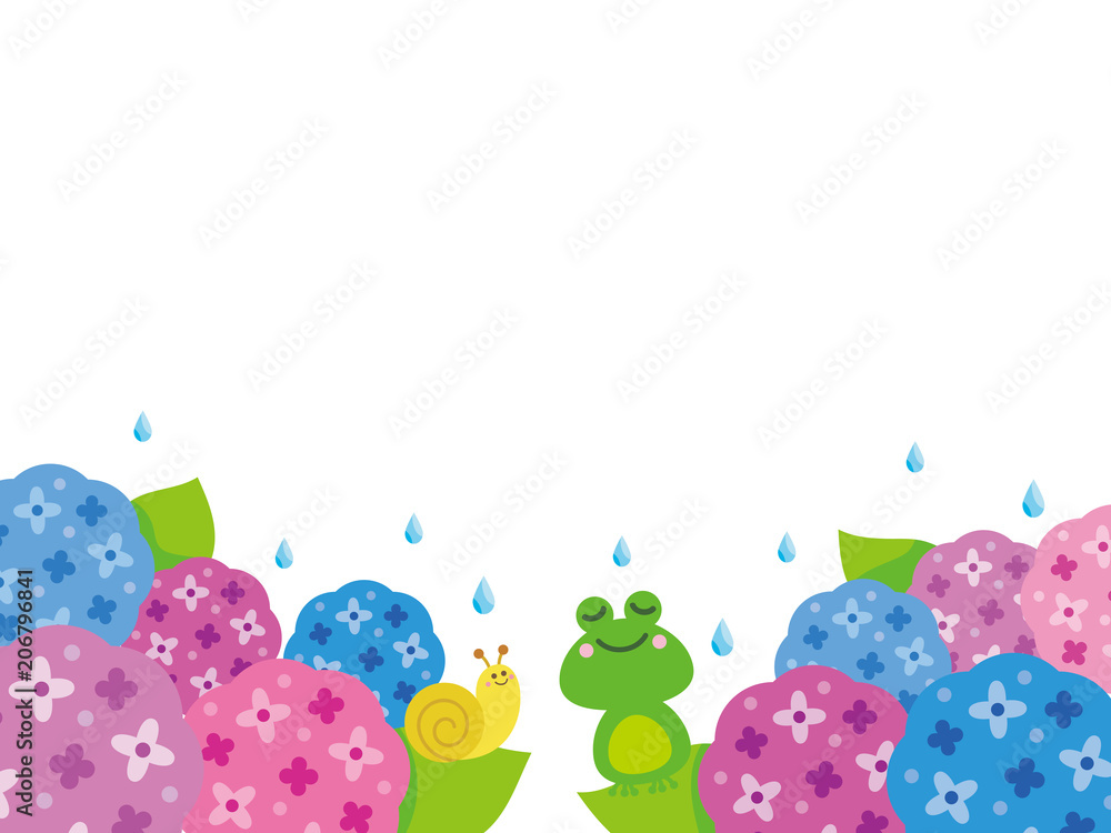 Obraz premium Hydrngea flame illustration