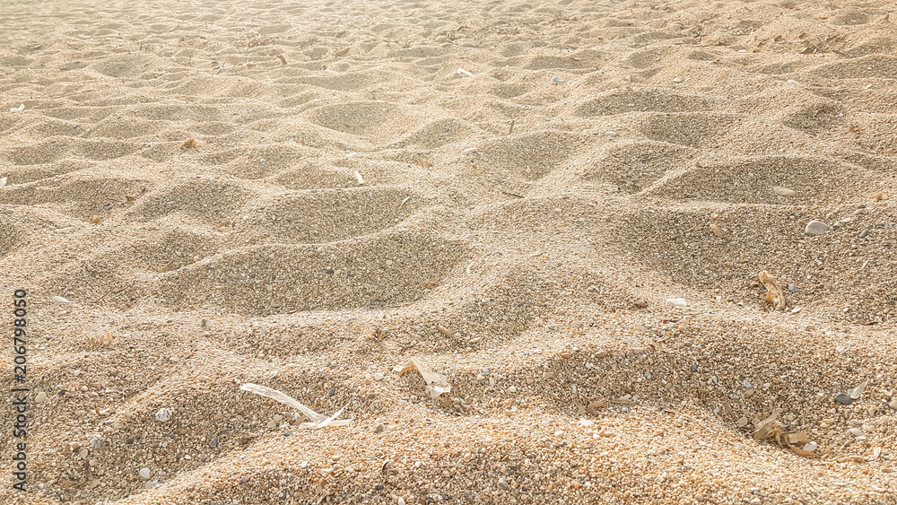 beach sand sea in preveza greece