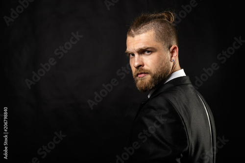 Portrait of handsome stylish man