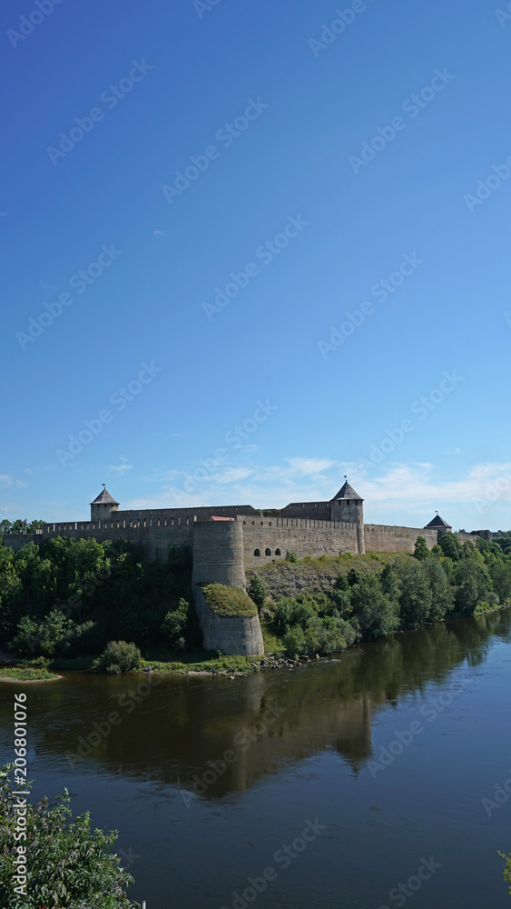 Medieval Ivangorod Fortress is at the border of Russia and Estonia, on the riverbank of Narva River. Over the centuries it has changed hands numerous times and seen many battles.