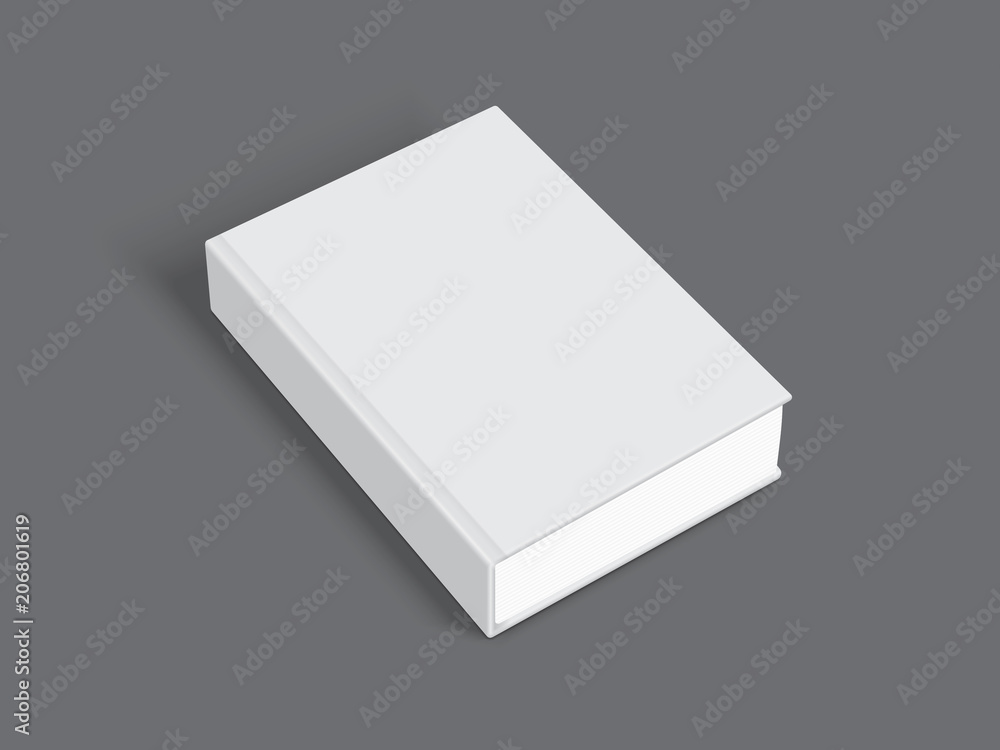 white book with thick cover isolated on black background mock up white book with thick cover isolated on black background mock up