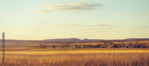 Agricultural and farming field in the countryside.