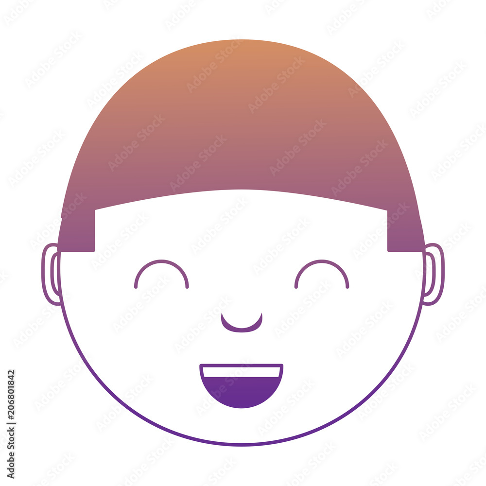 cartoon boy smiling over white background, colorful design. vector illustration cartoon boy smiling over white background, colorful design. vector illustration