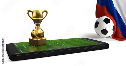 mobile phone trophy soccer ...