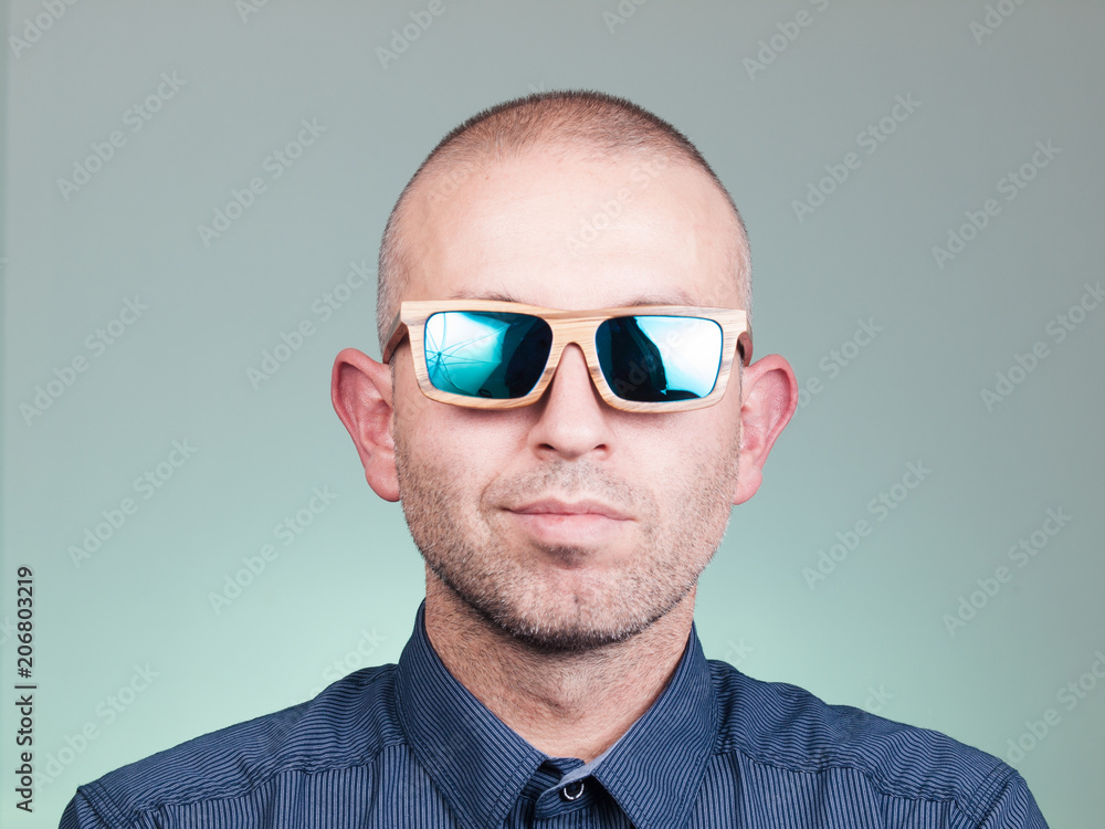 Portrait of a man with sunglasses Portrait of a man with sunglasses