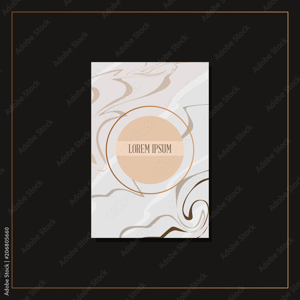 Card with marble texture design over black background, colorful design. vector illustration Card with marble texture design over black background, colorful design. vector illustration