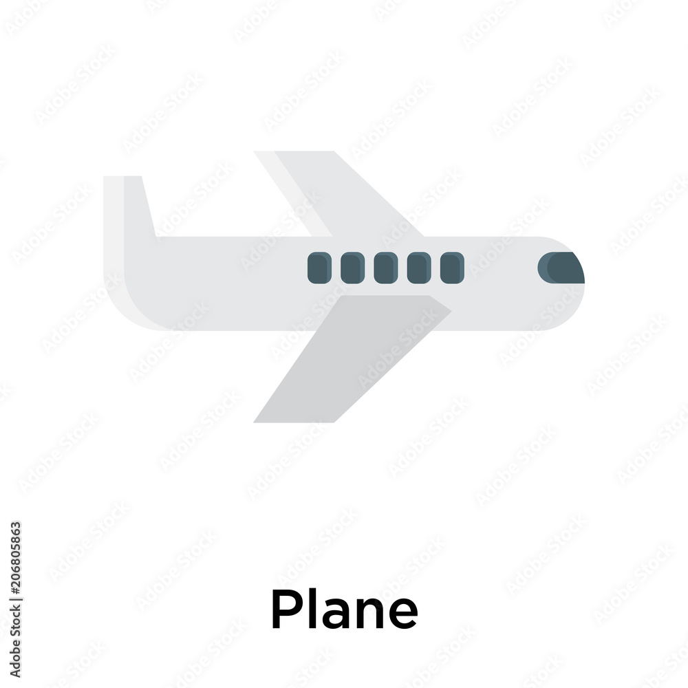 Plane icon vector sign and symbol isolated on white background Plane icon vector sign and symbol isolated on white background