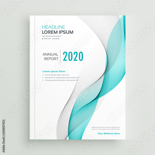 professional business brochure or book cover design template