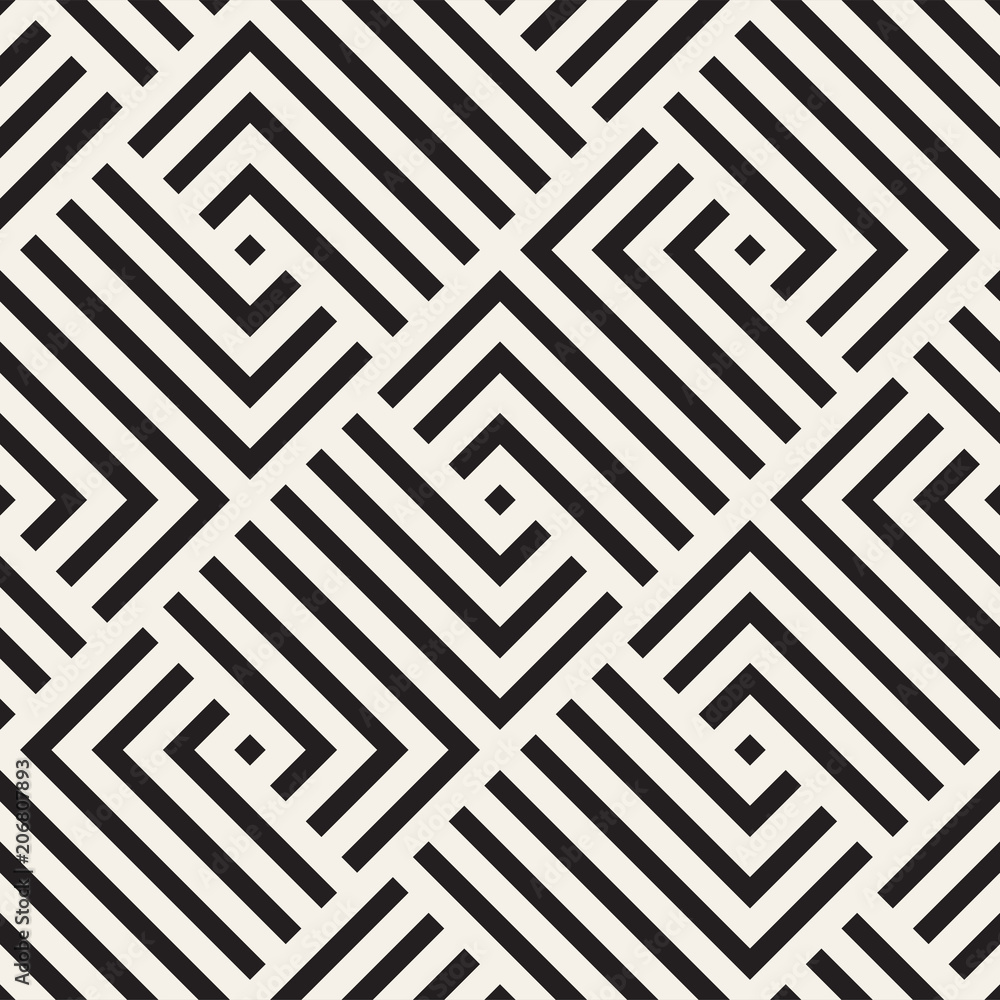 Vector seamless lines mosaic pattern. Modern stylish abstract texture. Repeating geometric tiles Vector seamless lines mosaic pattern. Modern stylish abstract texture. Repeating geometric tiles