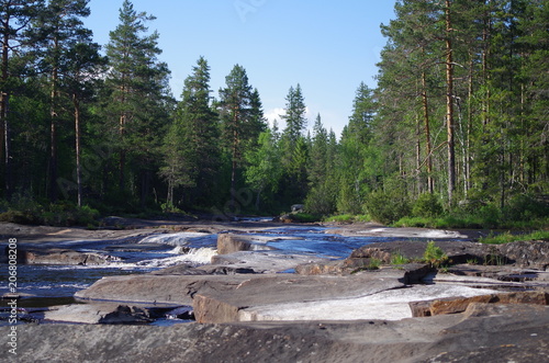 A beautiful river near Ludvika in Sweden photo