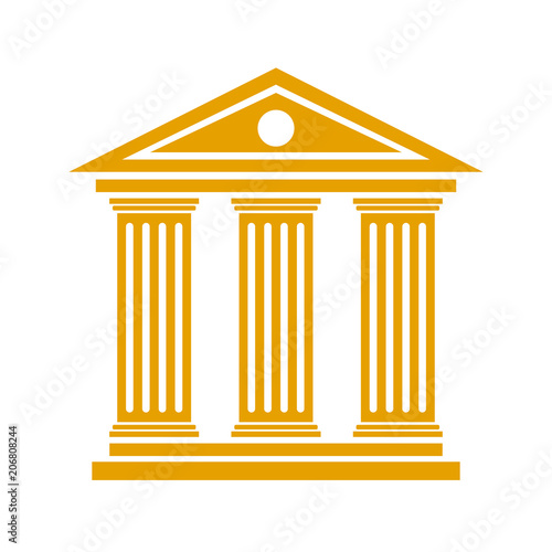 Banking conceptual logo, law enforcement system – stock vector