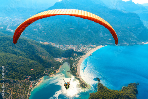 Slika na platnu Paragliding in the sky