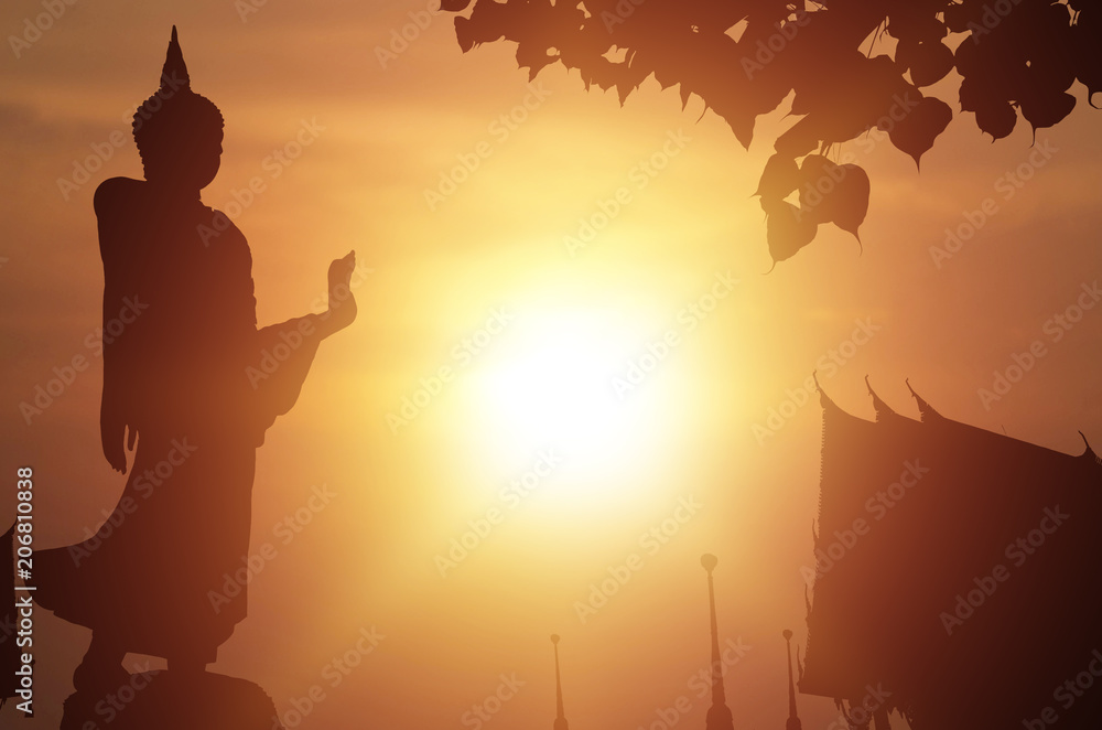 Naklejka premium Magha Asanha Visakha Puja Day