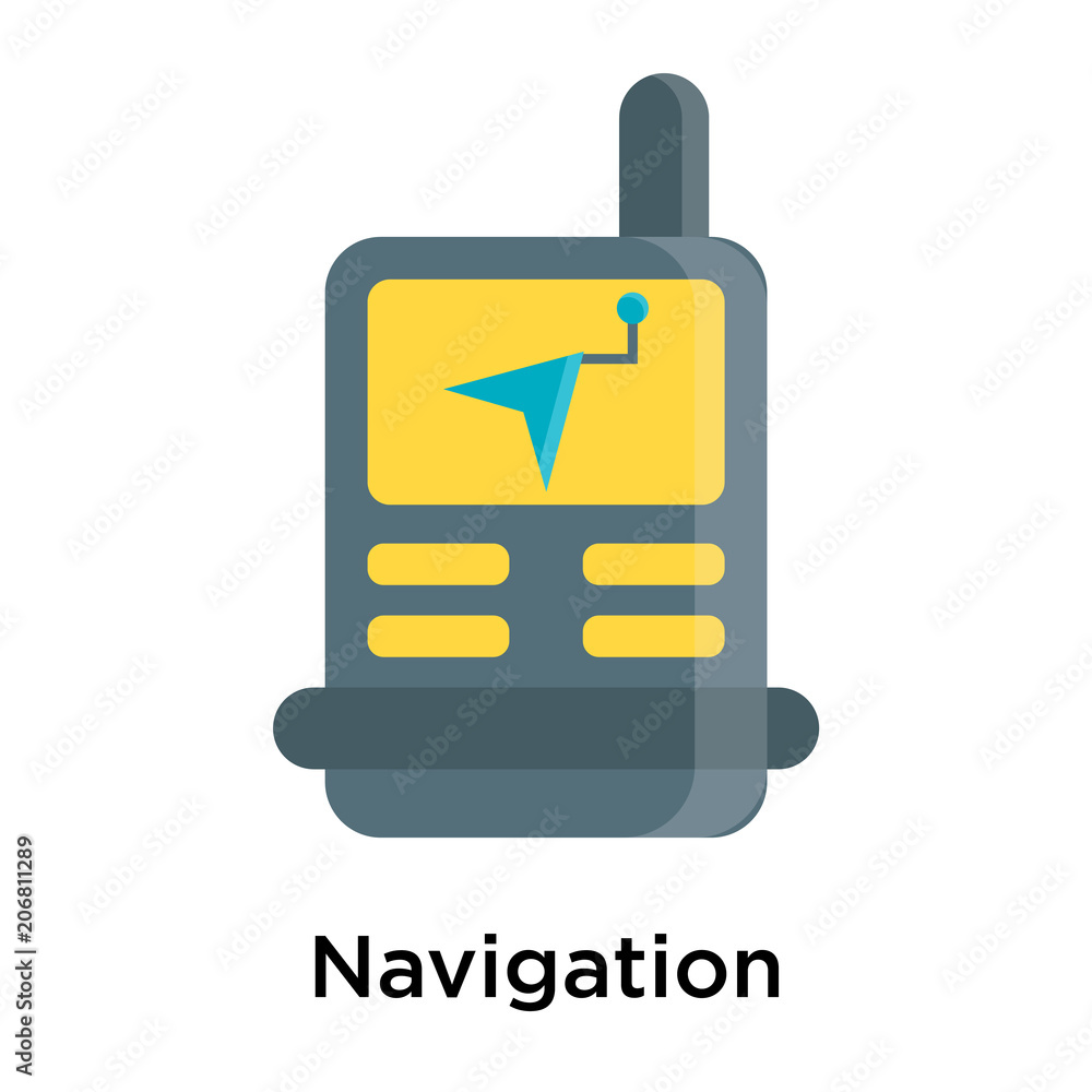Navigation icon vector sign and symbol isolated on white background Navigation icon vector sign and symbol isolated on white background
