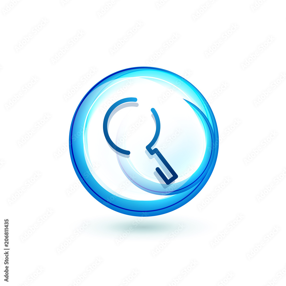 Search magnifyier web button, magnify icon. Modern magnifying glass sign, web site design or mobile app Search magnifyier web button, magnify icon. Modern magnifying glass sign, web site design or mobile app