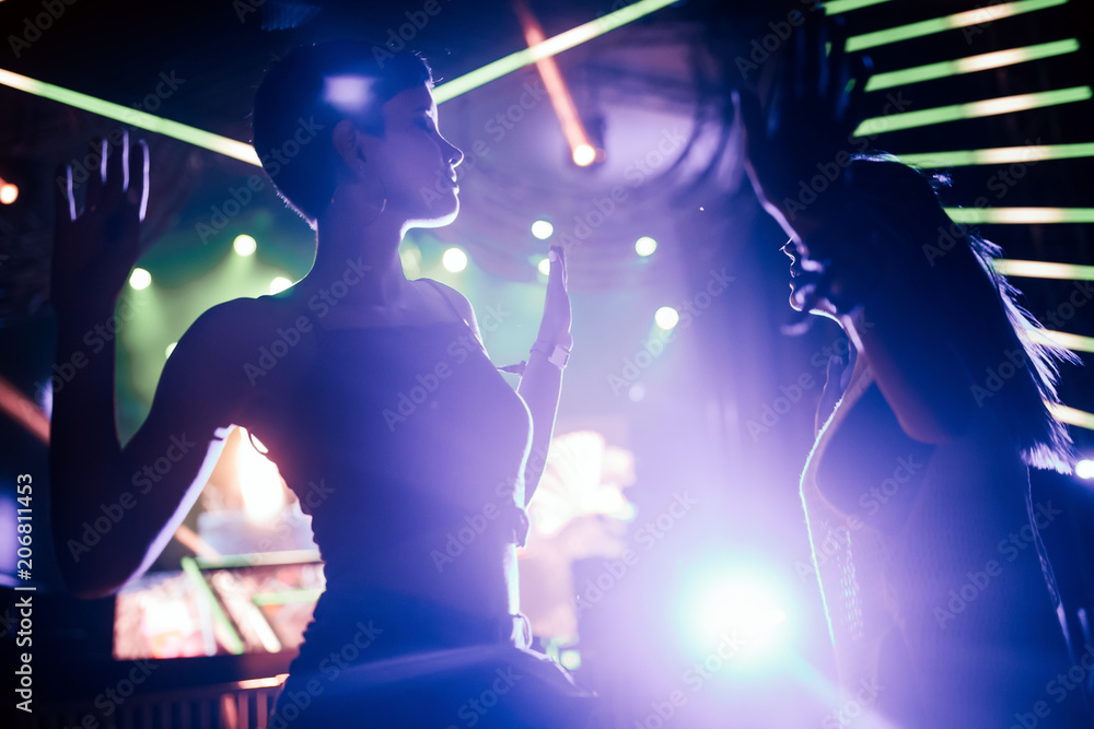 Obraz premium Picture of dancing people at music festival