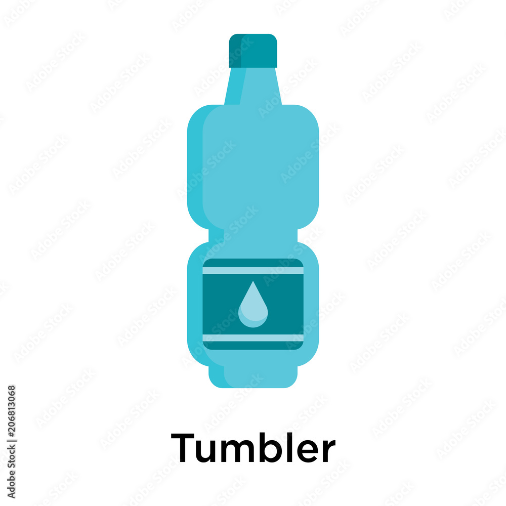 Tumbler icon vector sign and symbol isolated on white background Tumbler icon vector sign and symbol isolated on white background
