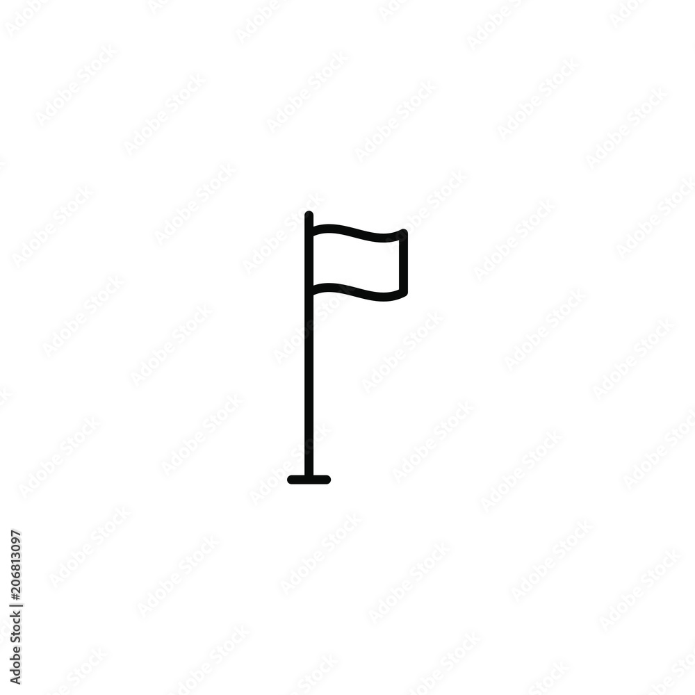 Flag line icon vector illustration symbol pictogram Flag line icon vector illustration symbol pictogram