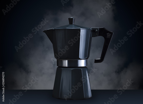 Coffee Percolator With Steam photo