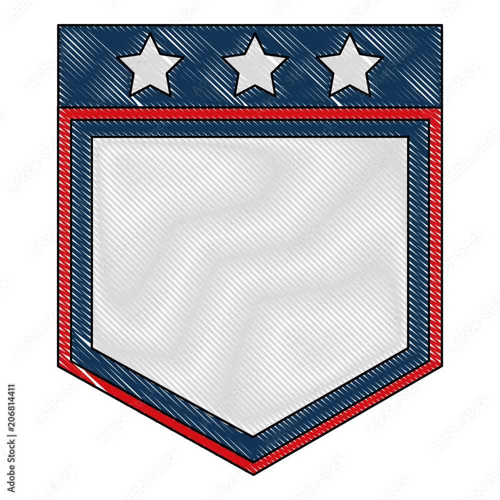 Fototapeta premium united stated of america shield vector illustration design