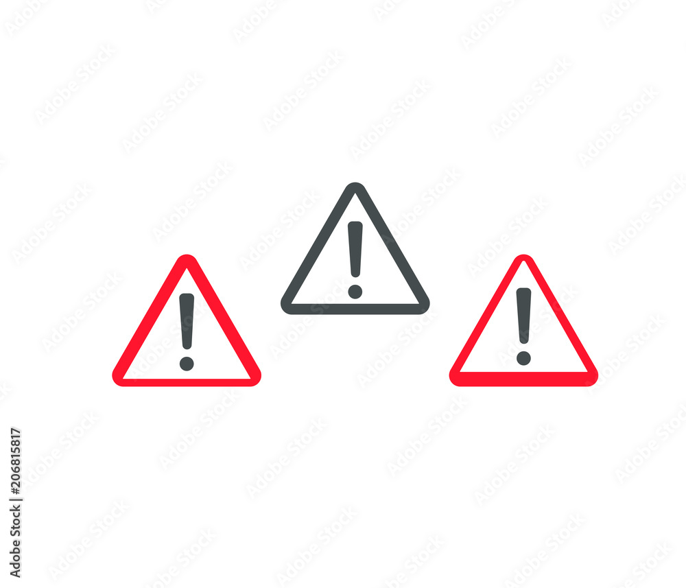 warning or caution icon set warning or caution icon set