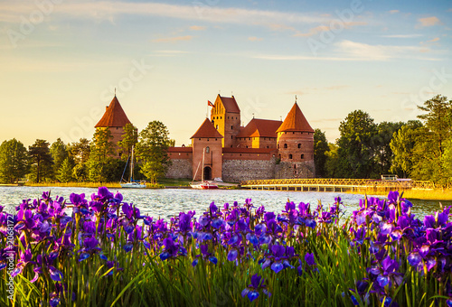 Trakai Island Castle - a popular tourist destination in Lithuania photo