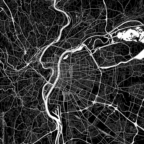 Area map of Villeurbanne, France