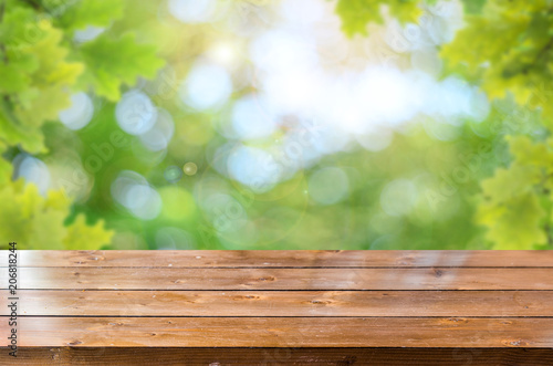 Spring background table