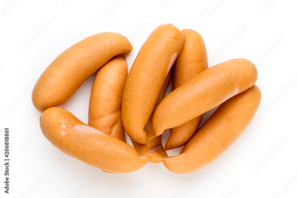 Pork sausage isolated on white background. Pork sausage isolated on white background.