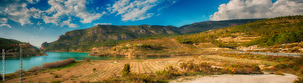 Panoramic landscape view in Albacete