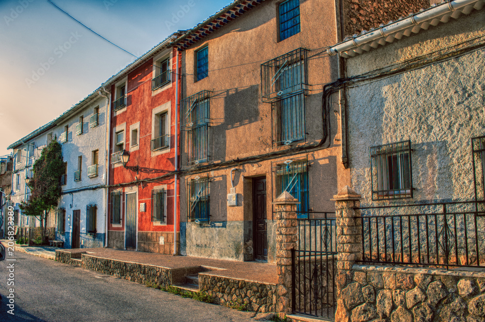 Fototapeta premium Albacete village houses